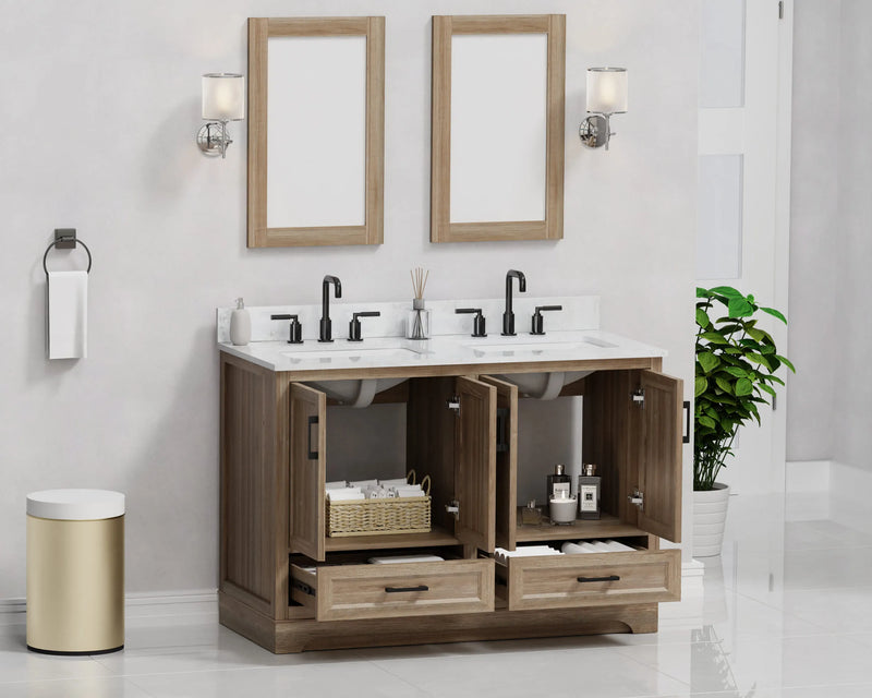Retford 48" Vanity Family Set with Engineered Marble Top