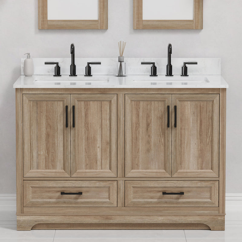 Retford 48" Vanity Family Set with Engineered Marble Top