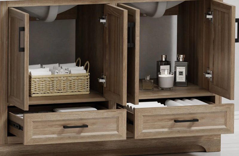 Retford 48" Vanity Family Set with Engineered Marble Top