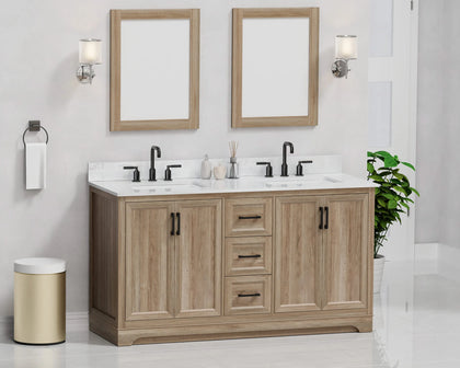 Retford 60" Vanity Family Set with Engineered Marble Top