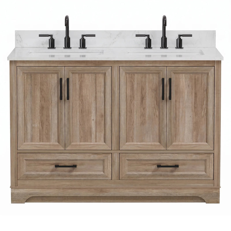 Retford 48" Vanity Family Set with Engineered Marble Top