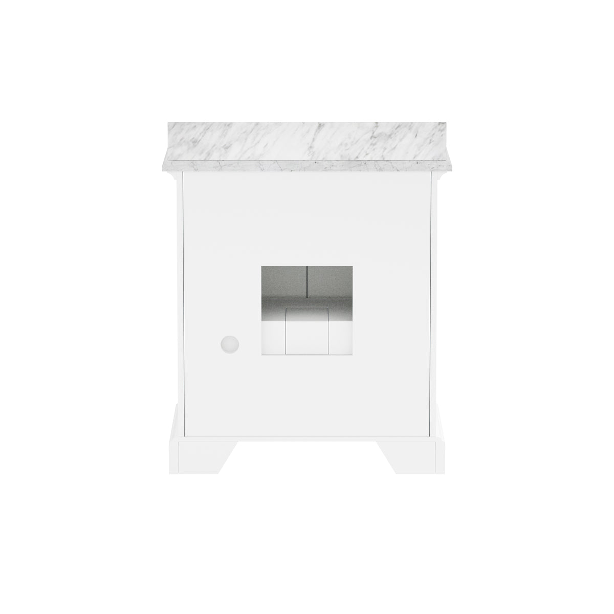 Rhoda 30" Vanity Set with Luxurious Carrara Marble Top