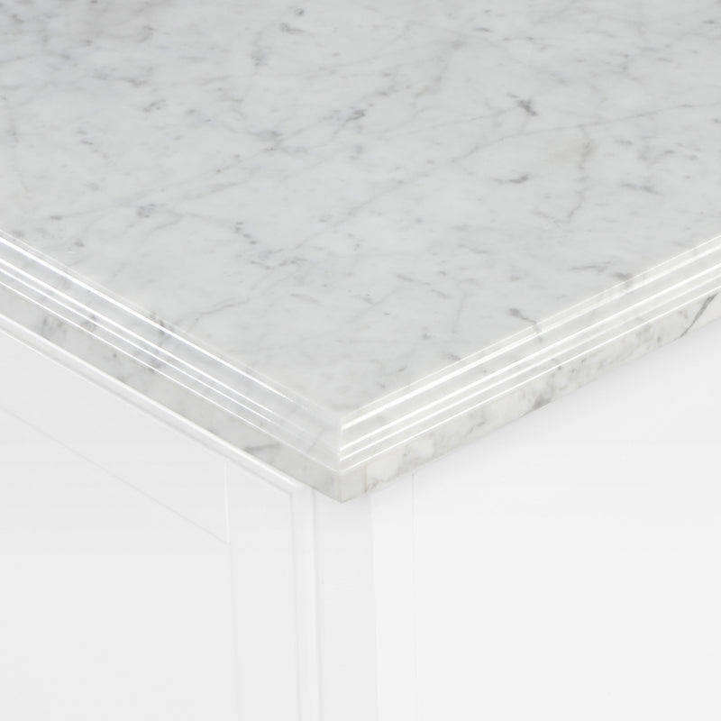 Rhoda 48" Vanity Set with Luxurious Carrara Marble Top
