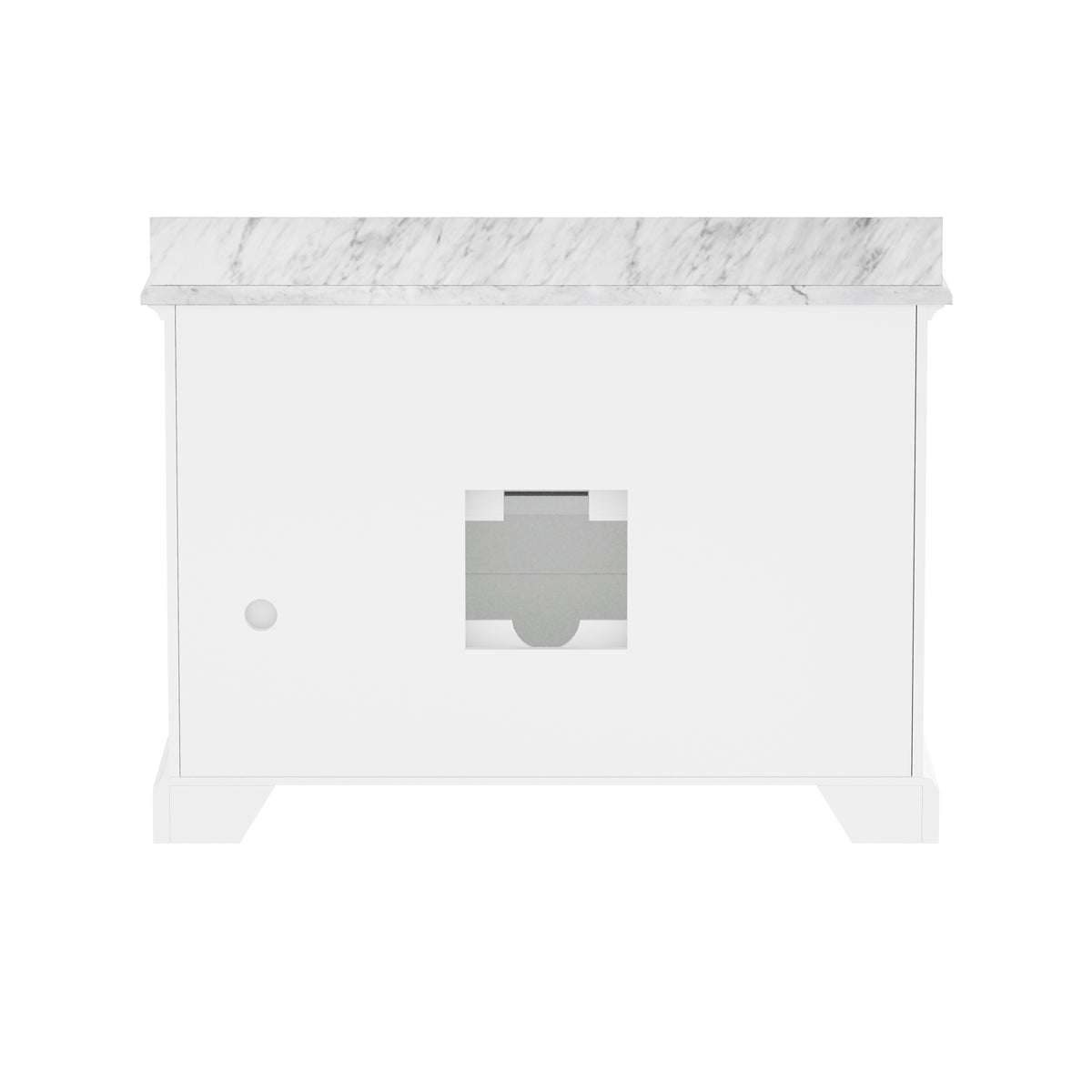 Rhoda 48" Vanity Set with Luxurious Carrara Marble Top