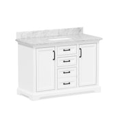 Rhoda 48" Vanity Set with Luxurious Carrara Marble Top