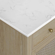 Ronnie 30" Vanity Set with White Carrara Quartz Top