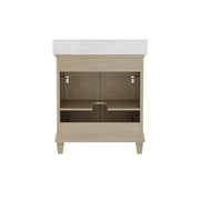 Ronnie 30" Vanity Set with White Carrara Quartz Top