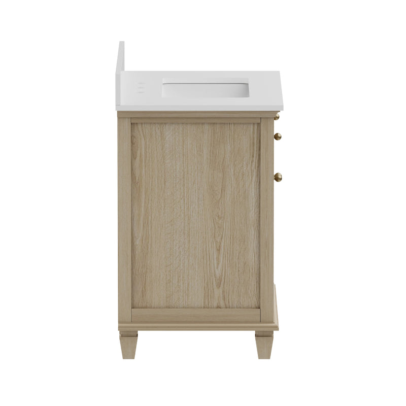 Ronnie 30" Vanity Set with Pure White Quartz top