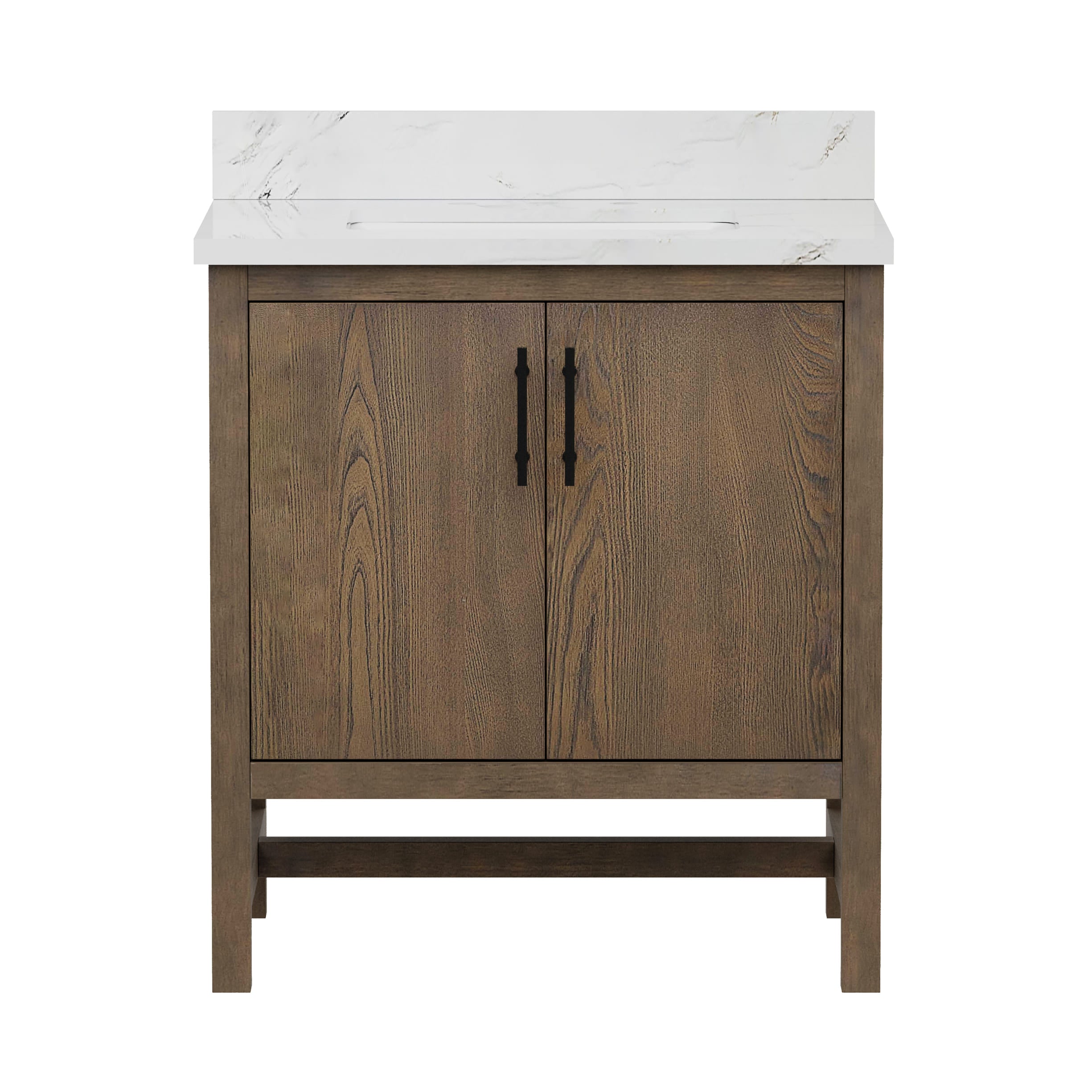 Solon Vanity Set with Calacatta Stone Top – Tile & Top