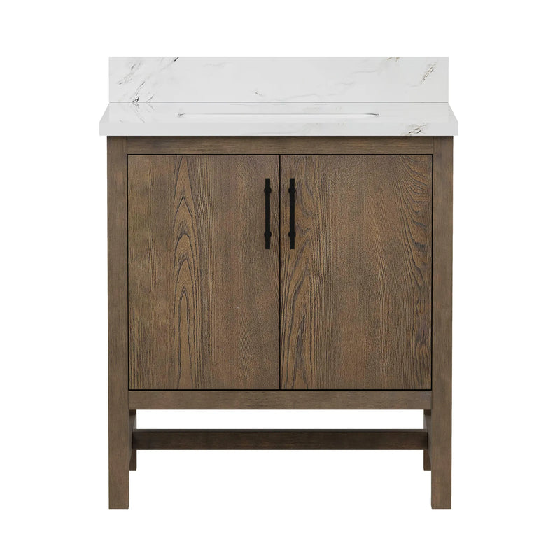 Solon 30" Vanity Family Set with Calacatta Sintered Stone Top