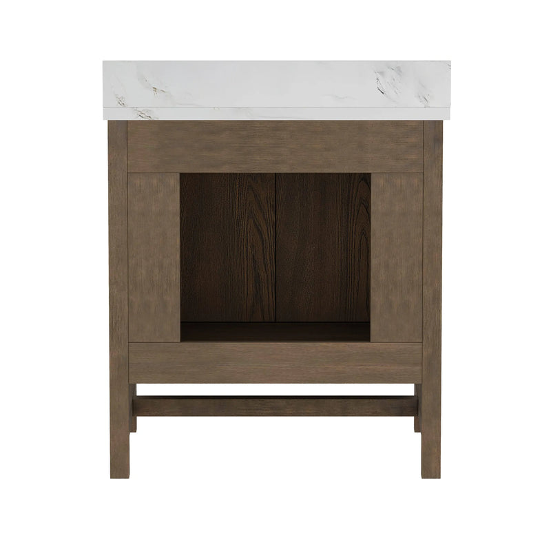 Solon 30" Vanity Family Set with Calacatta Sintered Stone Top