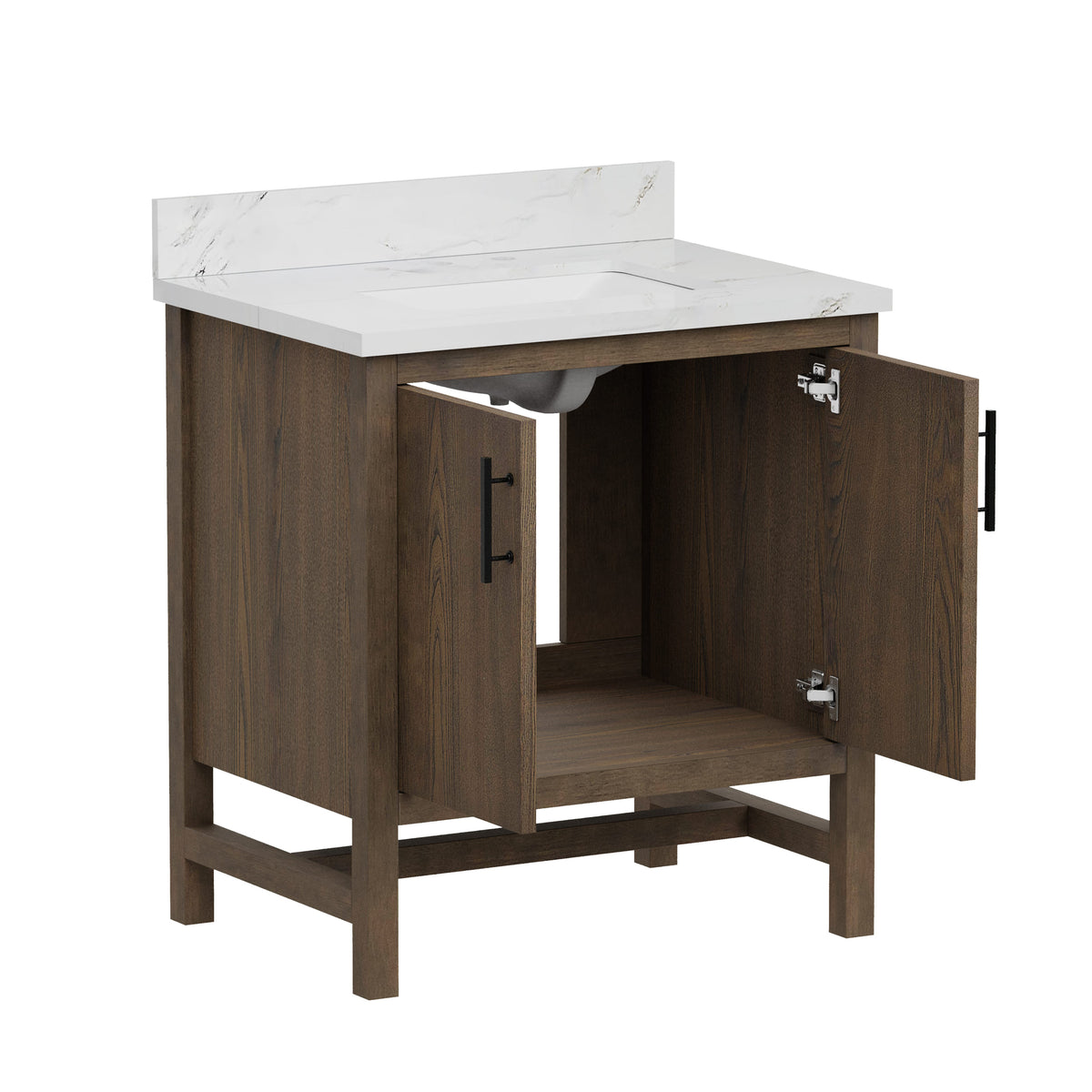Solon 30“ Vanity Family Set with Calacatta Sintered Stone Top
