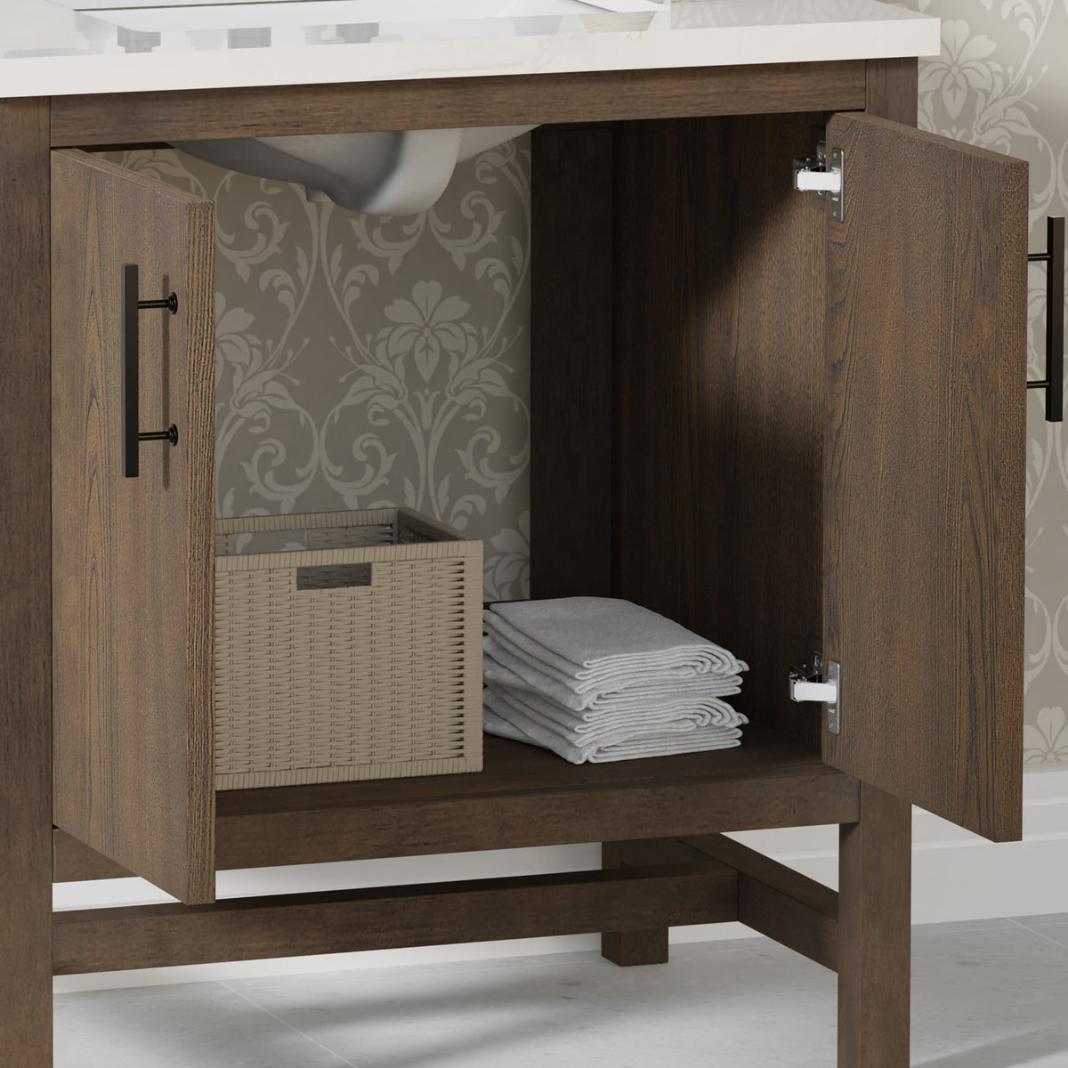 Solon 30“ Vanity Family Set with Calacatta Sintered Stone Top