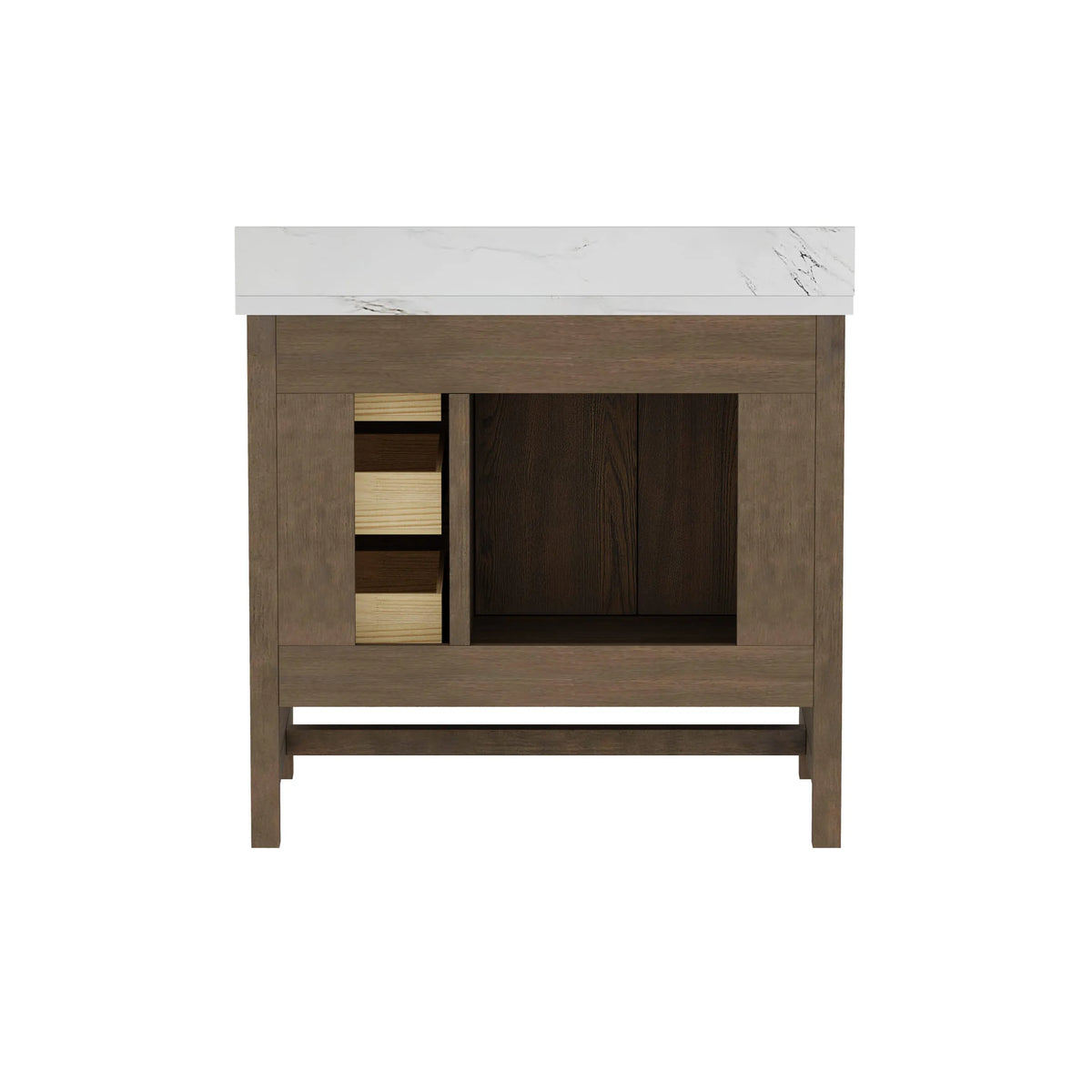 Solon 36" Vanity Family Set with Calacatta Sintered Stone Top