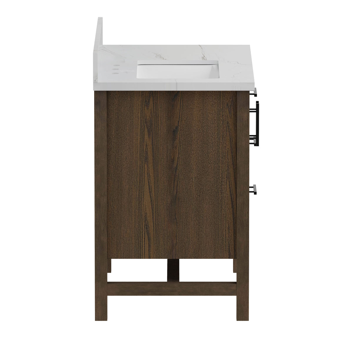 Solon 36” Vanity Family Set with Calacatta Sintered Stone Top