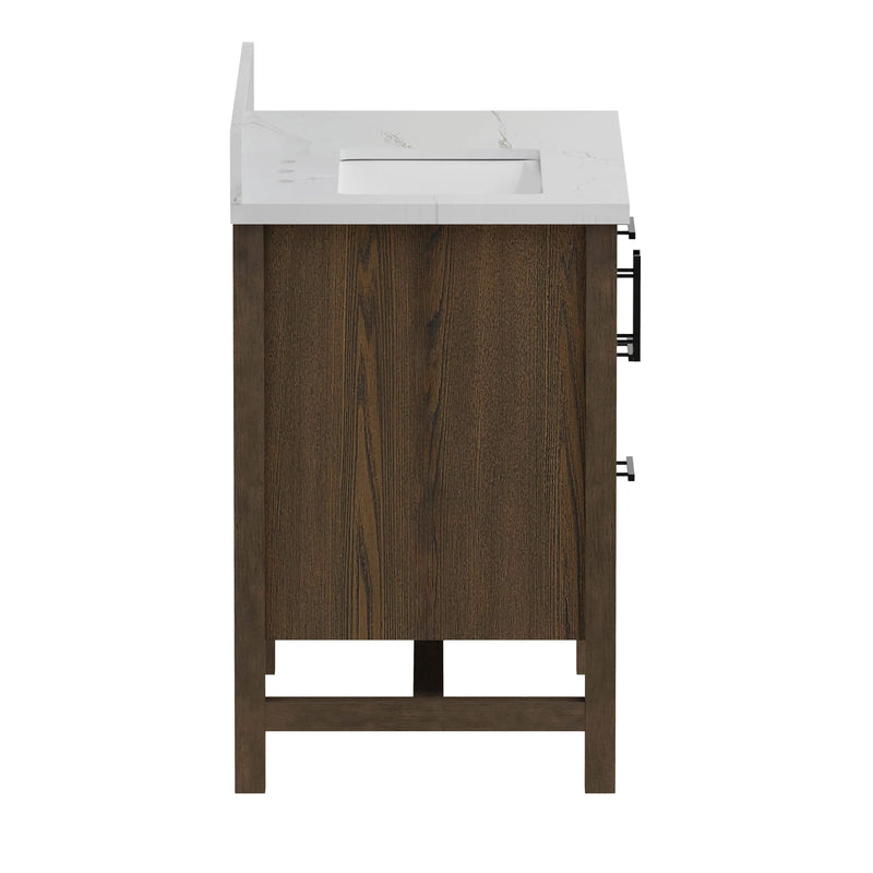 Solon 36" Vanity Family Set with Calacatta Sintered Stone Top