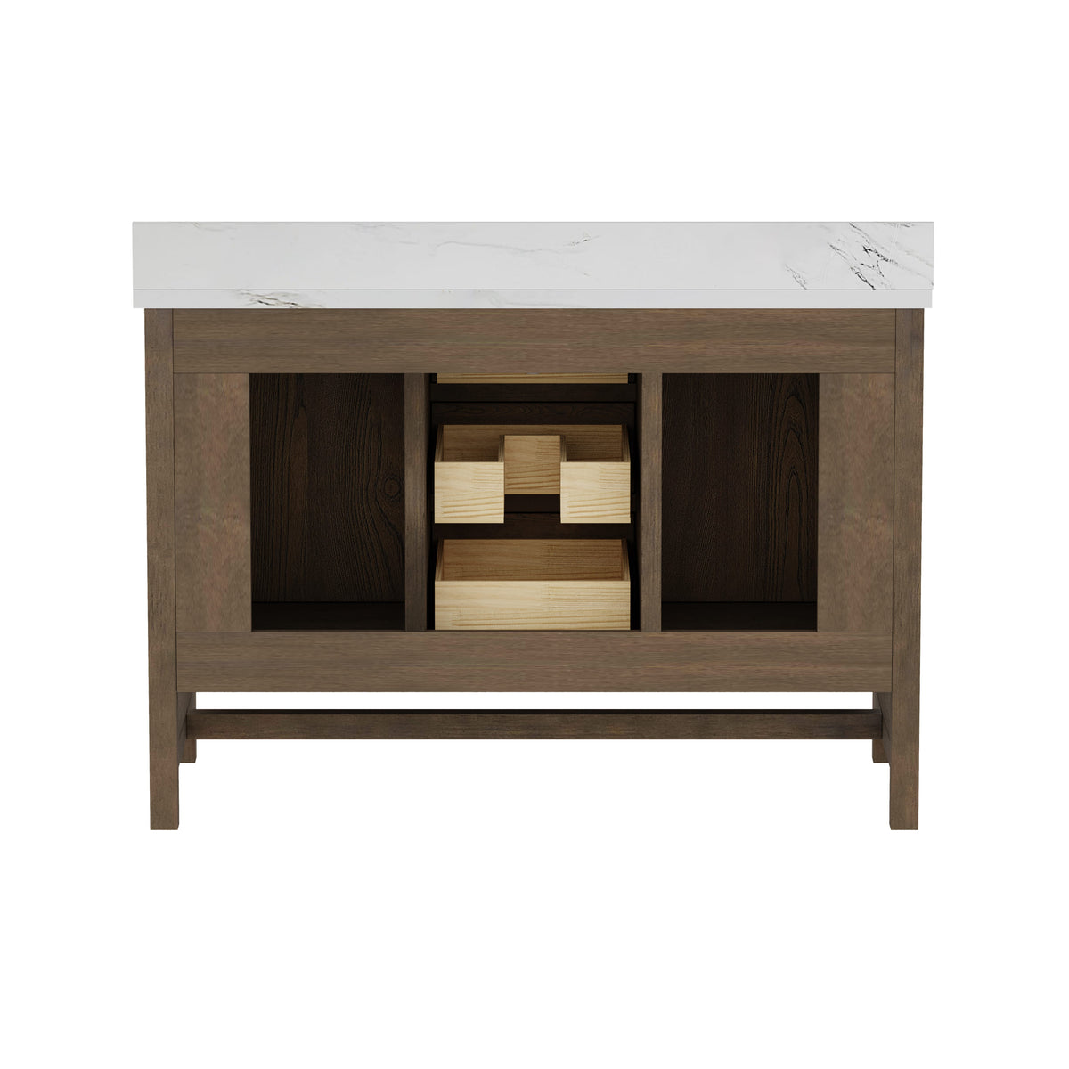 Solon 48"  Vanity Family Set with Calacatta Sintered Stone Top