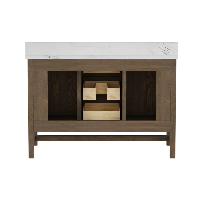 Solon 48"  Vanity Family Set with Calacatta Sintered Stone Top