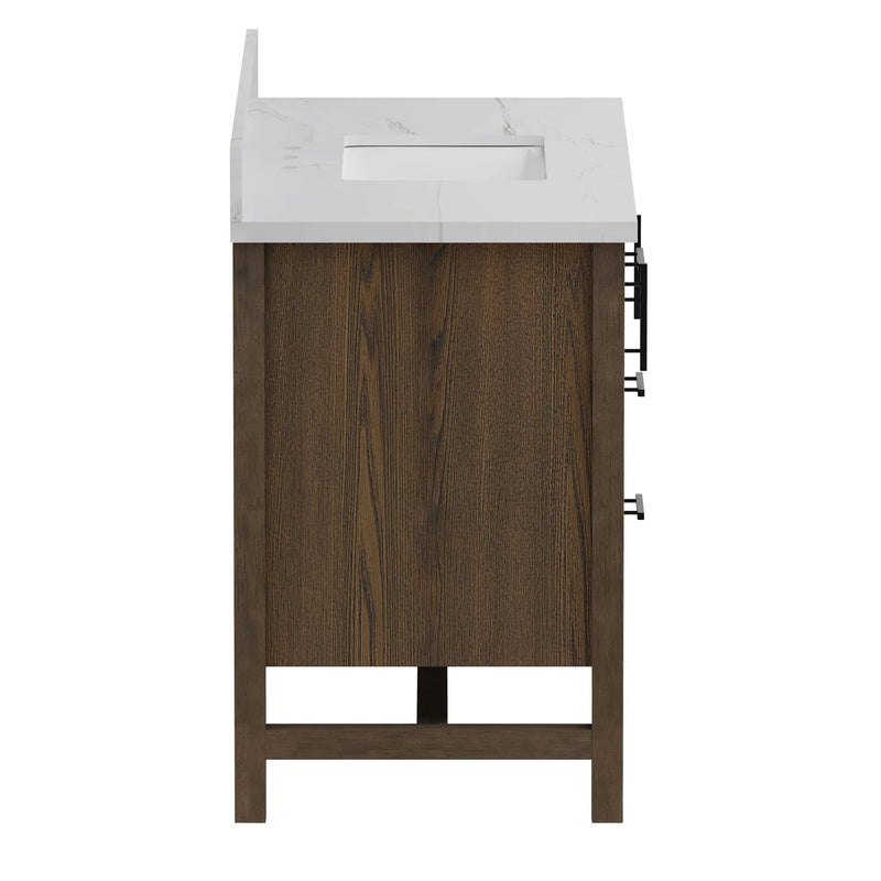 Solon 48"  Vanity Family Set with Calacatta Sintered Stone Top