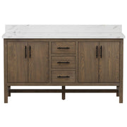 Solon 60" Vanity Family Set with Calacatta Sintered Stone Top
