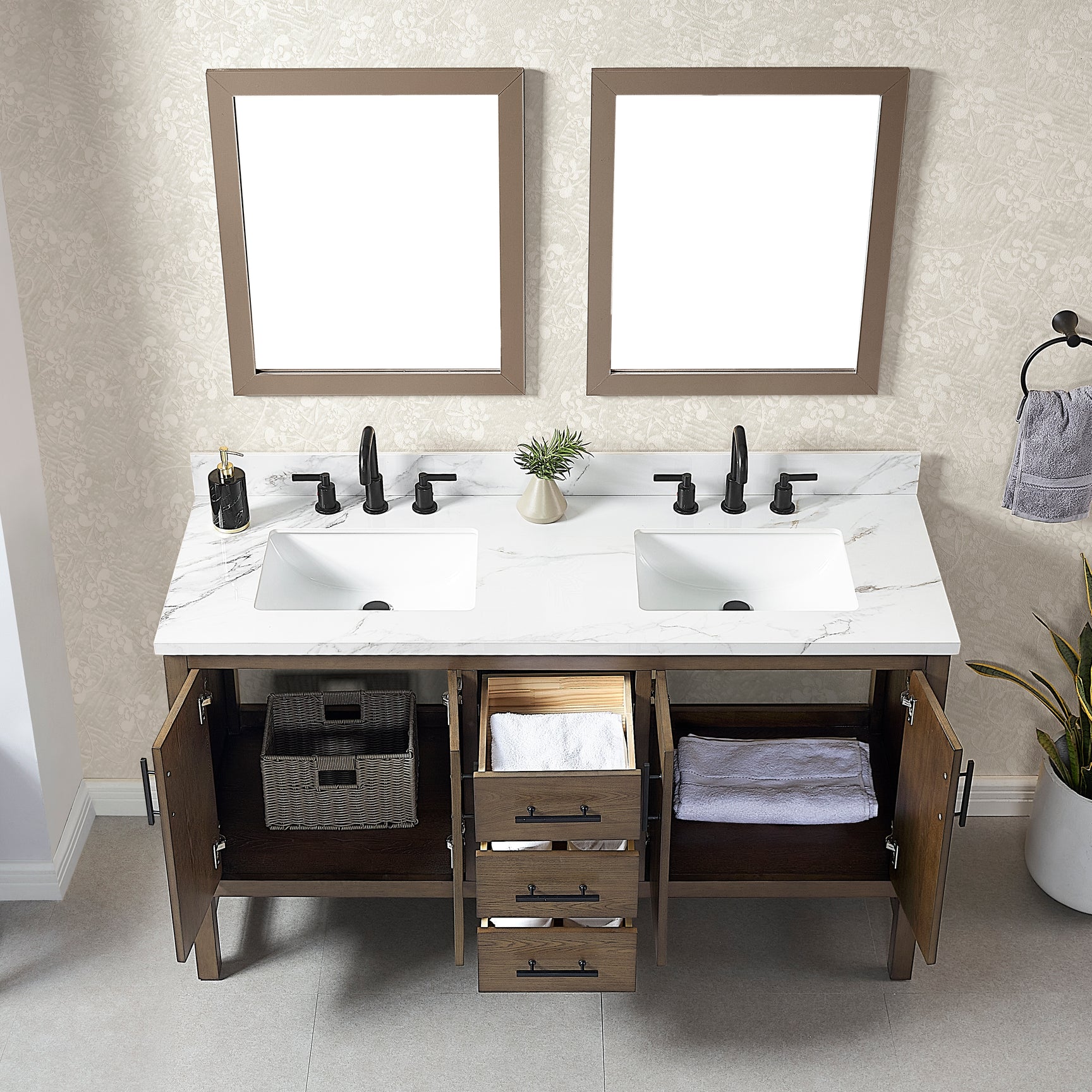 Beautiful view of Affordable Tile Bathroom Vanity Materials