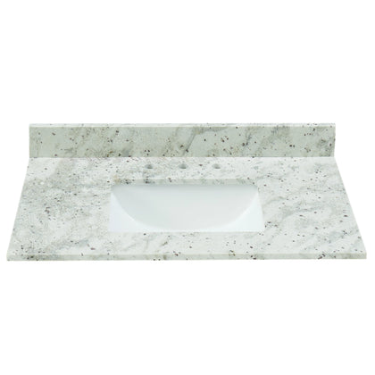 31" Glacier White Granite Vanity Top with Sink