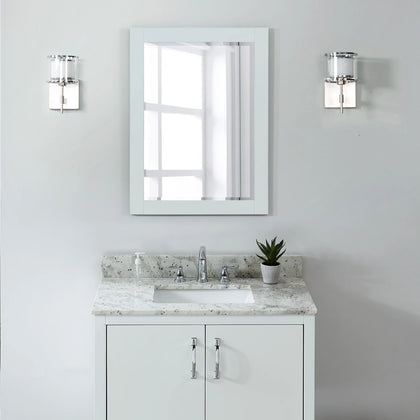 31" Glacier White Granite Vanity Top with Sink