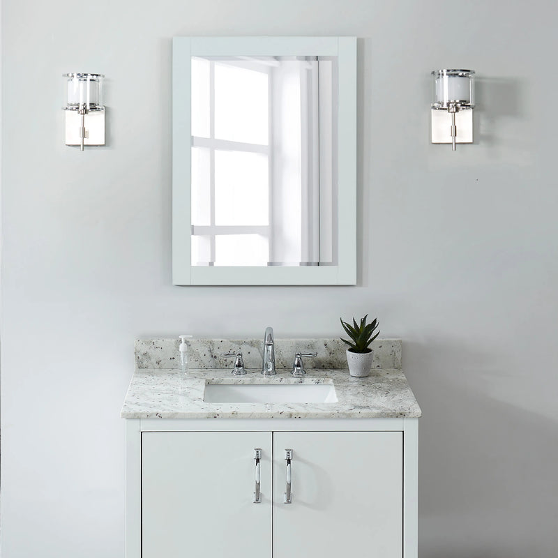 31" Glacier White Granite Vanity Top with Sink