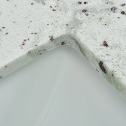 31" Glacier White Granite Vanity Top with Sink