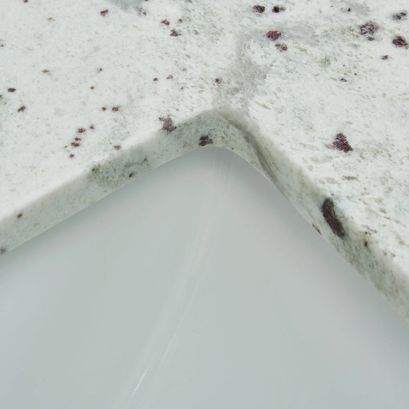 31" Glacier White Granite Vanity Top with Sink