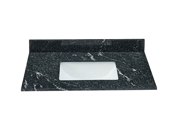 Thunder Black Granite Sidesplash