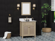 Ronnie 30" Vanity Set with White Carrara Quartz Top
