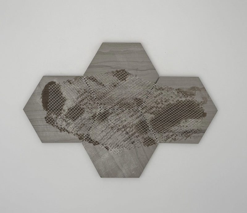 6-in Athens Gray Hexagon 12-in x 10-in Honed Mosaic Floor and Wall Tile( 4.15 sq. ft. /Box )
