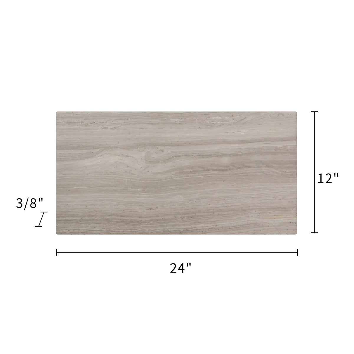 Wooden White 12-in x 24-in Honed Marble Floor and Wall Tiles( 10 sq. ft. /Box )