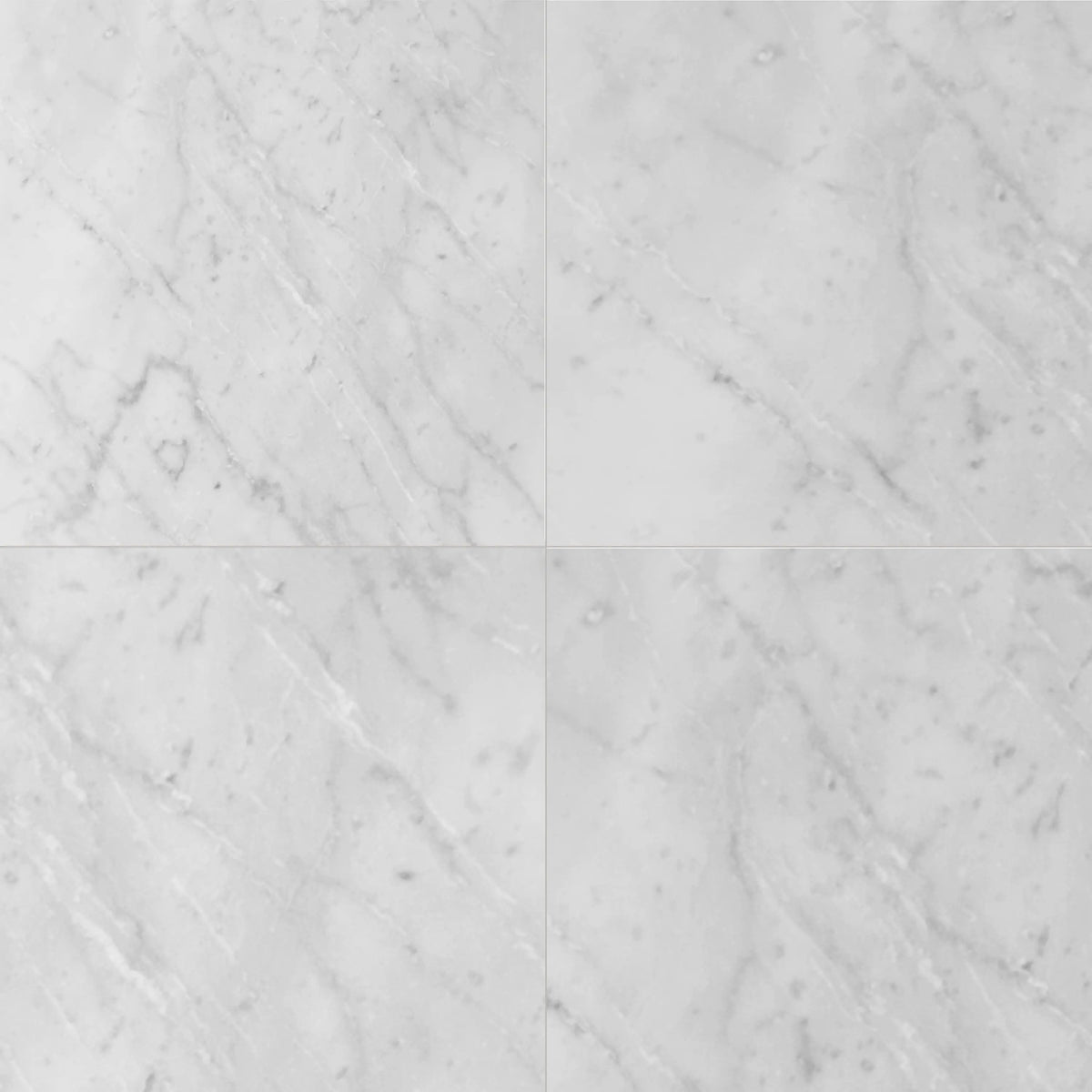 Carrara White 12-in x 12-in Polished Marble Floor and Wall Tiles( 10 sq. ft. /Box )