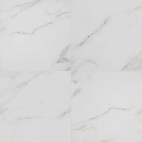 Calacatta 12-in x 12-in Polished Marble Floor and Wall Tile( 10 sq. ft. /Box )