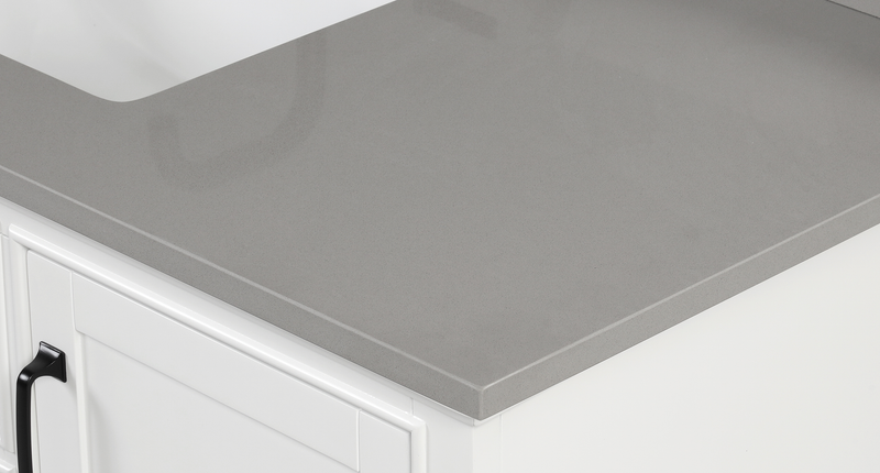 43" Earth Gray Quartz Vanity Top with Sink