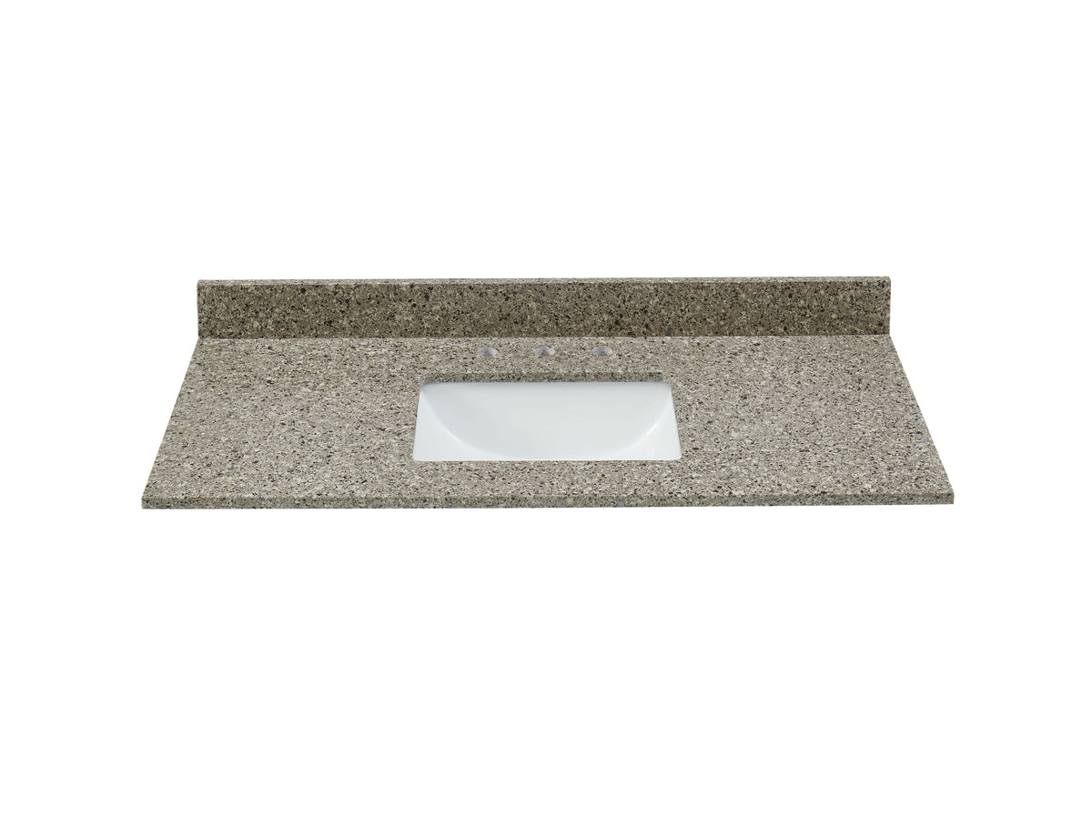 49" Castle Rock Quartz Vanity Top with Sink