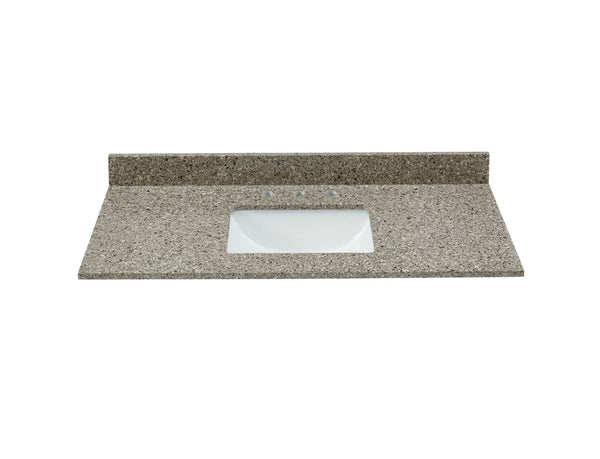 49“ Castle Rock Quartz Vanity Top Sink