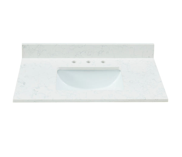 43" Carrara Quartz Vanity Top with Sink