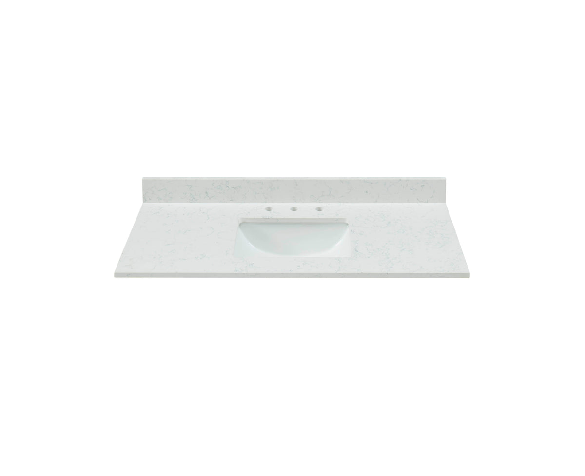49" Carrara Quartz Vanity Top with Sink