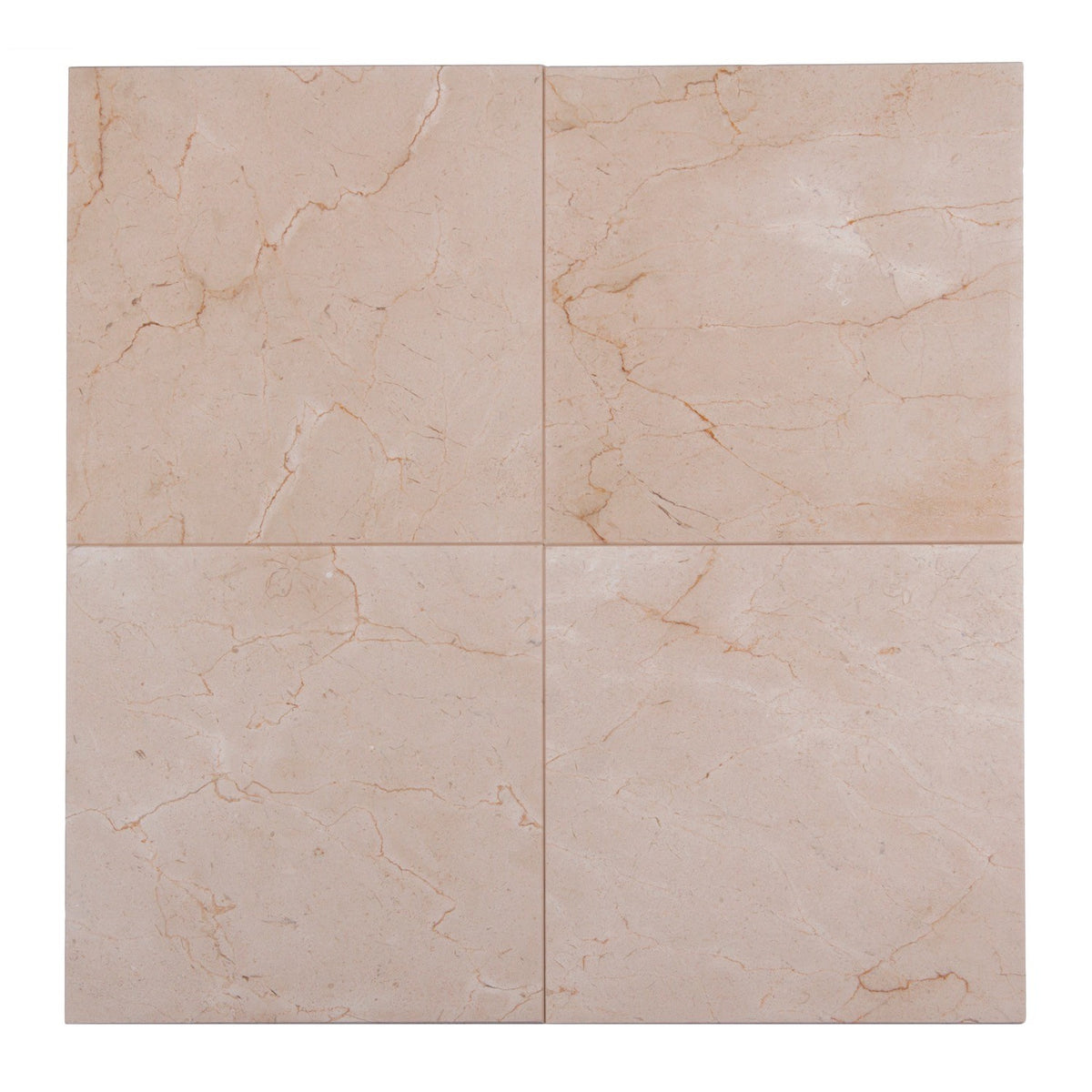 Cream Marfil 12-in x 12-in Polished Marble Floor and Wall Tiles( 10 sq. ft. /Box )