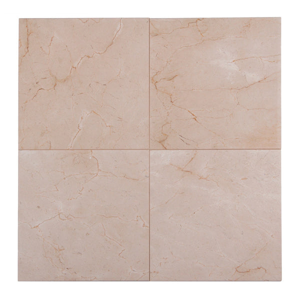 Cream Marfil 12-in x 12-in Polished Marble Floor and Wall Tiles( 10 sq. ft. /Box )