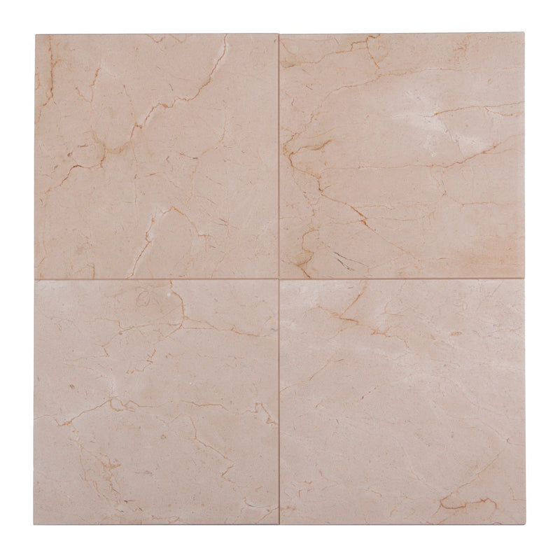 Cream Marfil 12-in x 12-in Polished Marble Floor and Wall Tiles( 10 sq. ft. /Box )