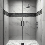 Calacatta 12-in x 12-in Polished Marble Floor and Wall Tile( 10 sq. ft. /Box )