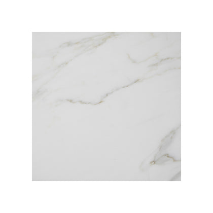 Calacatta 12-in x 12-in Polished Marble Floor and Wall Tile( 10 sq. ft. /Box )
