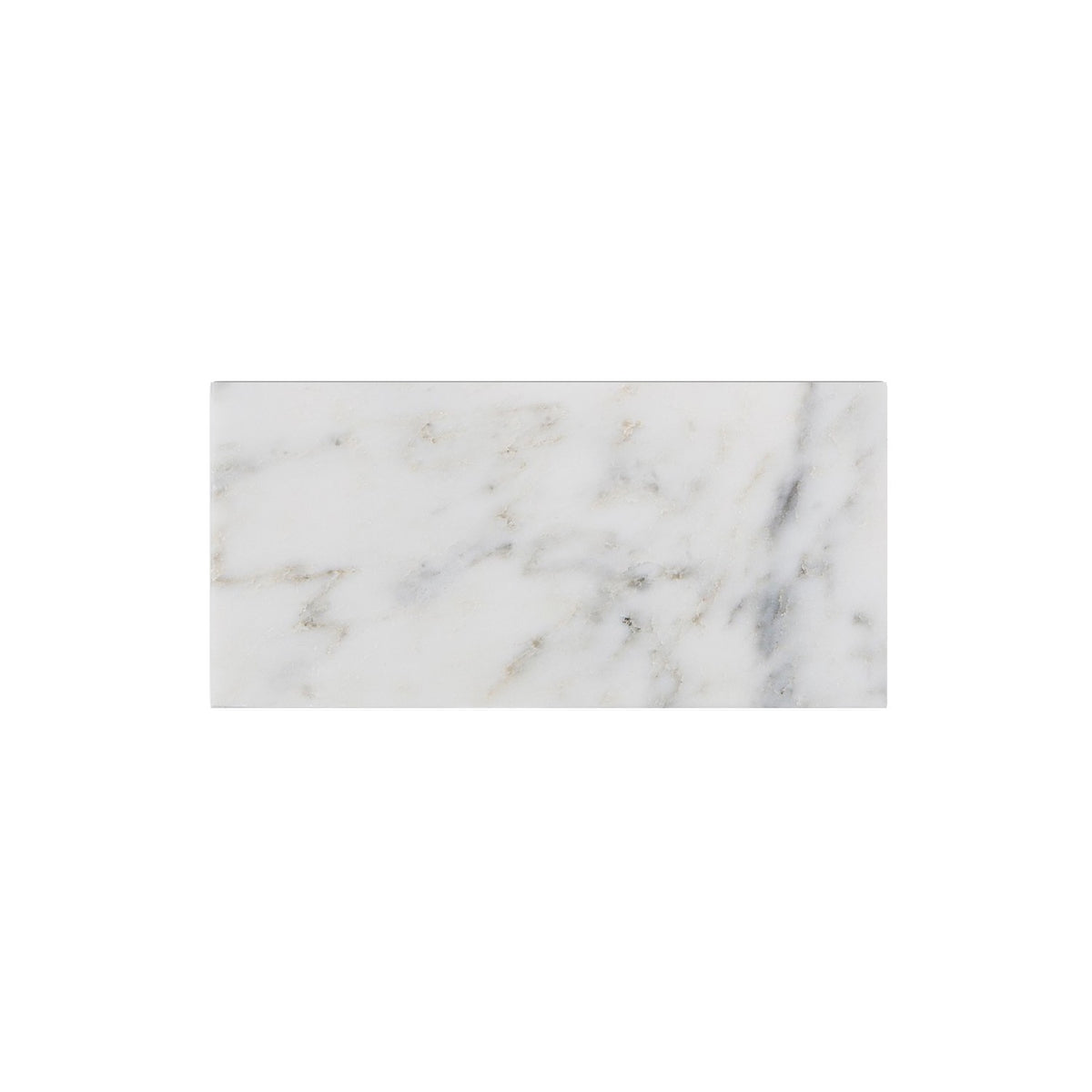 Oriental White 3-in x 6-in Marble Floor and Wall Tiles( 5.2 sq. ft. /Box )