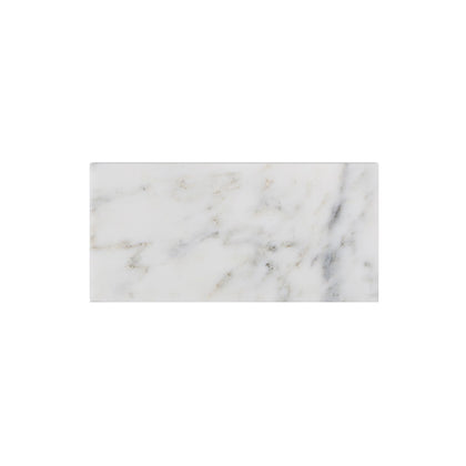 Oriental White 3-in x 6-in Marble Floor and Wall Tiles( 5.2 sq. ft. /Box )