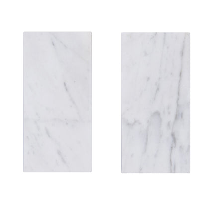 Carrara White 3-in x 6-in Polished Marble Floor and Wall Tiles( 5.2 sq. ft. /Box )