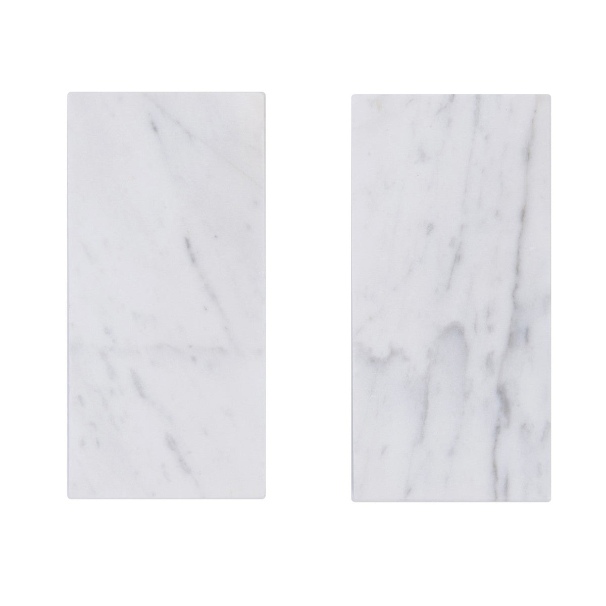 Bianco Carrara White 3-in x 6-in Polished Marble Floor and Wall Tiles( 5.2 sq. ft. /Box )